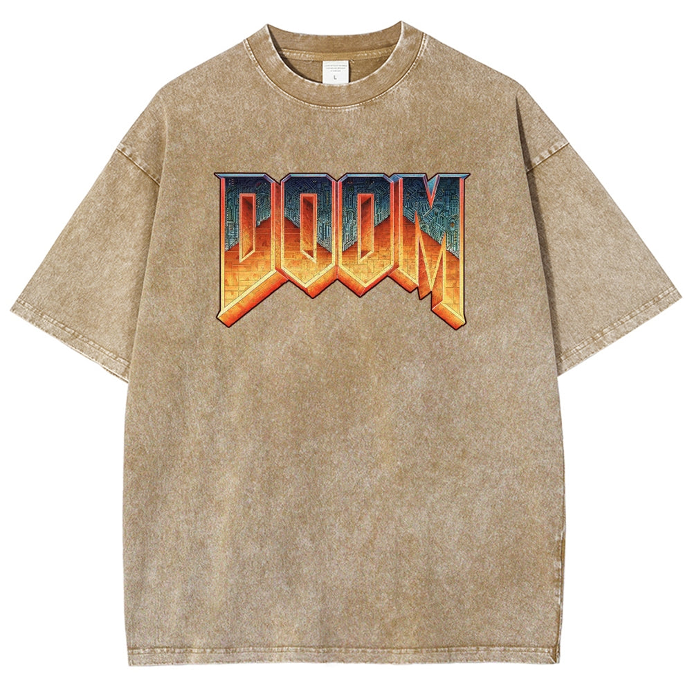 DOOM Unisex Fit Washed T-Shirt 2506023226