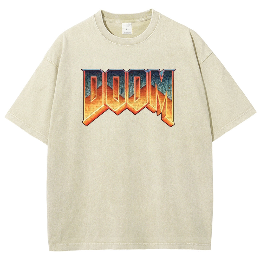 DOOM Unisex Fit Washed T-Shirt 2506023226