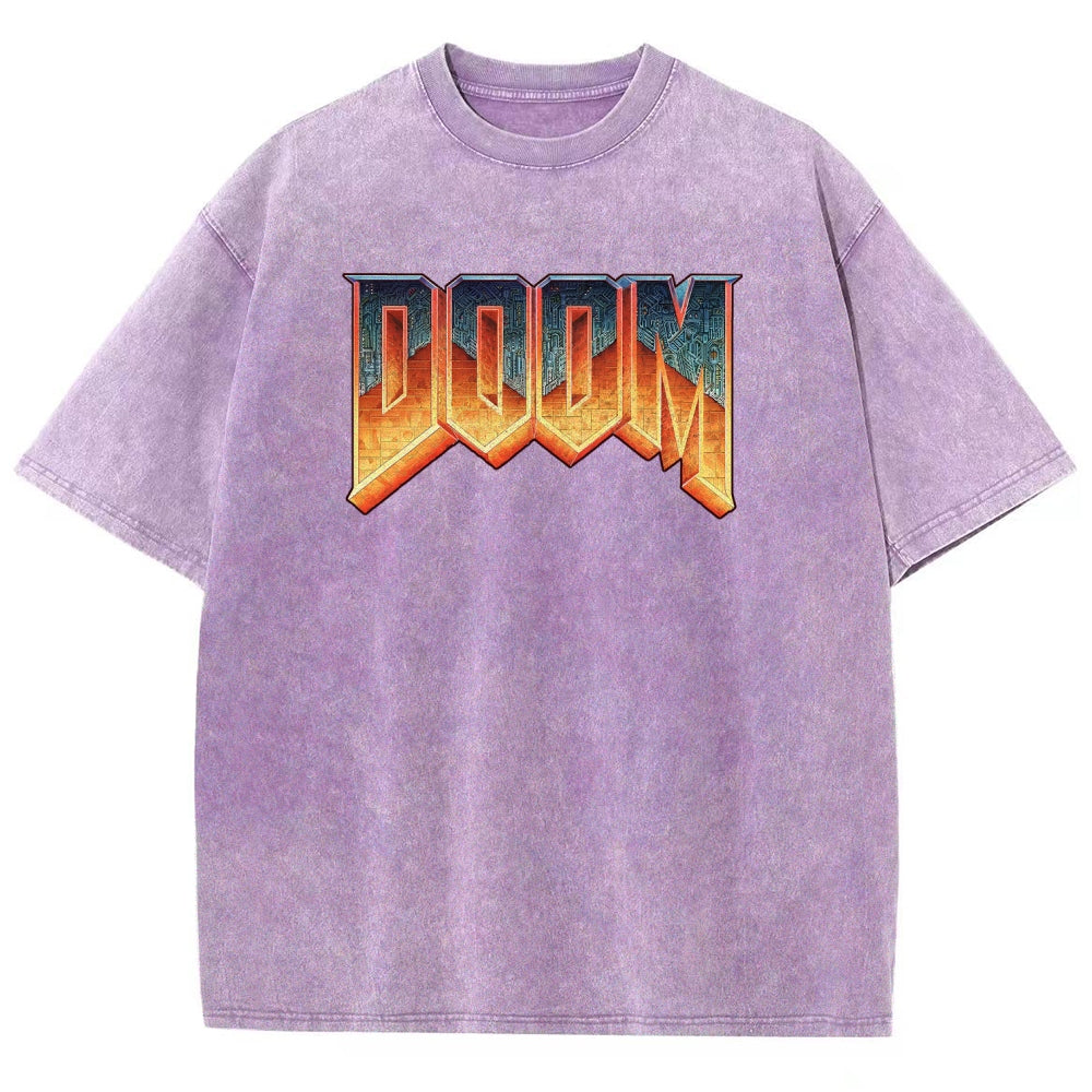 DOOM Unisex Fit Washed T-Shirt 2506023226
