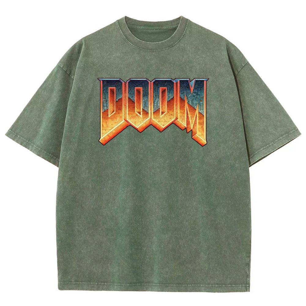 DOOM Unisex Fit Washed T-Shirt 2506023226