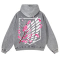 Attack on Titan Casual Washed Hoodies 2506023593