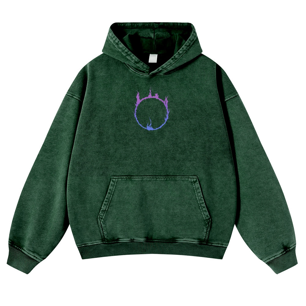 Dark Souls  Casual Washed Hoodies 2506023615