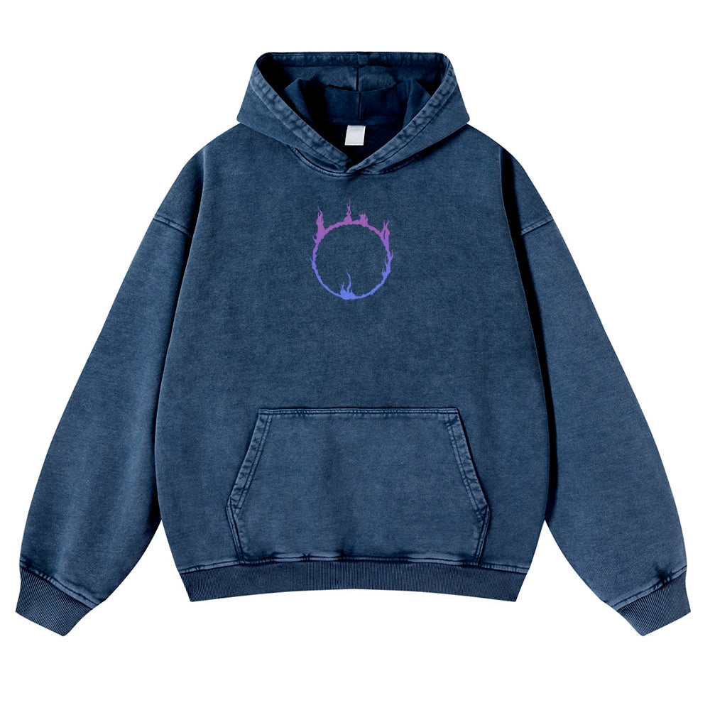 Dark Souls  Casual Washed Hoodies 2506023615