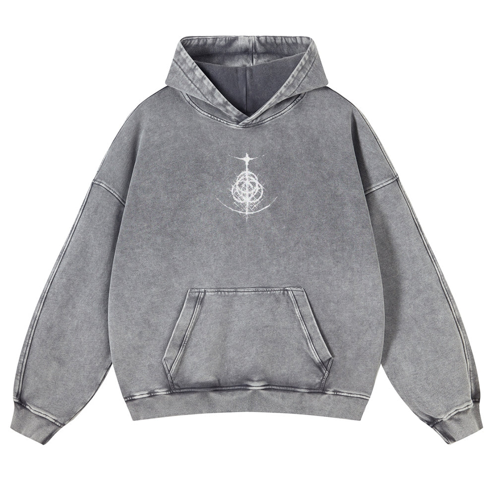 Elden Ring Casual Washed Hoodies 2506023739