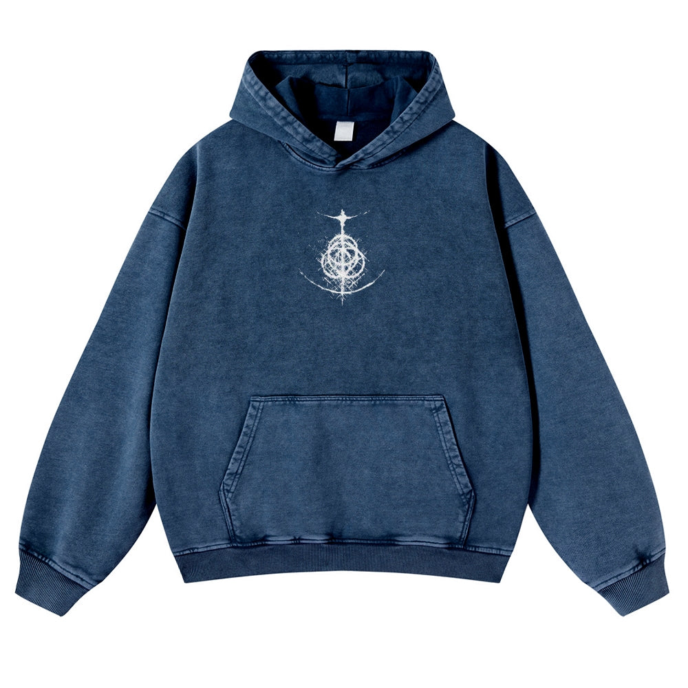 Elden Ring Casual Washed Hoodies 2506023739