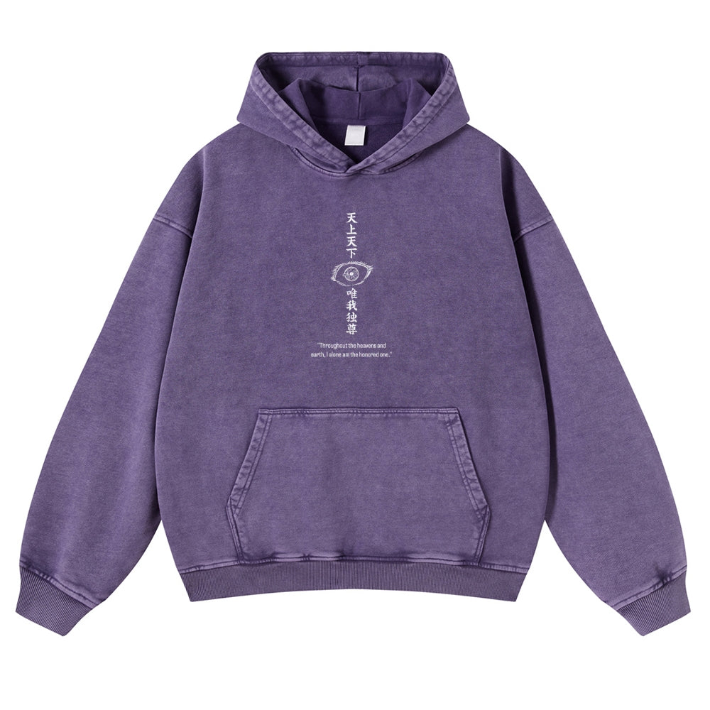Jujutsu Kaisen Gojo Satoru Casual Washed Hoodies 2506023918