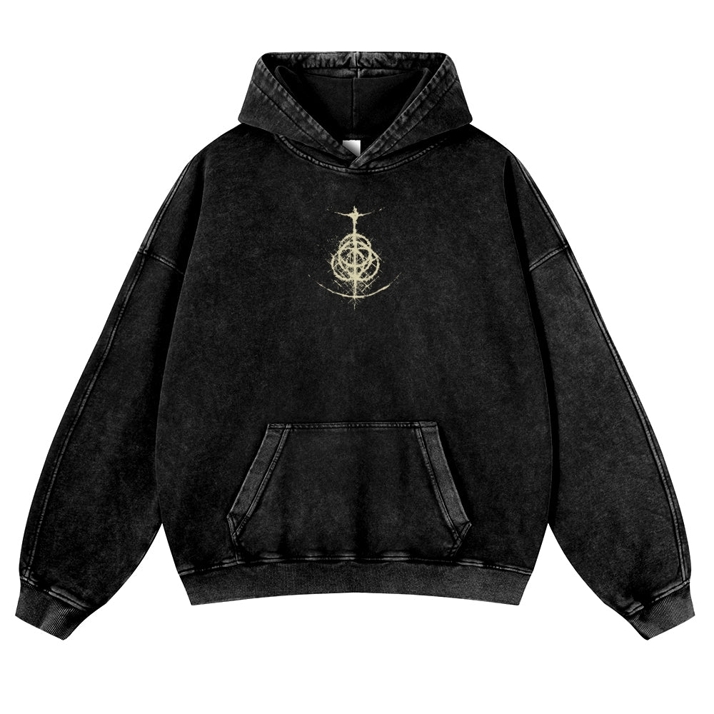 Elden Ring Casual Washed Hoodies 2506023927