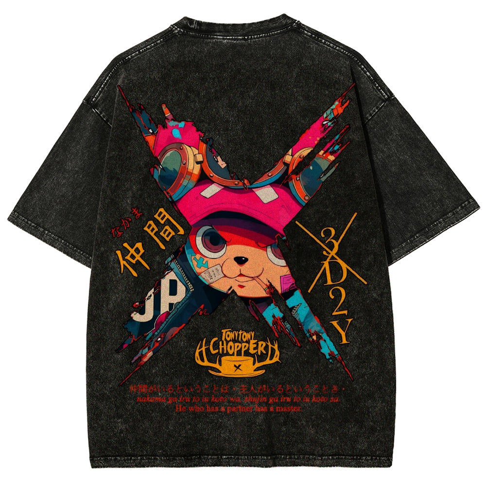 One Piece Unisex Fit Washed T-Shirt 2506024093