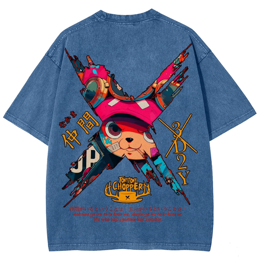 One Piece Unisex Fit Washed T-Shirt 2506024093