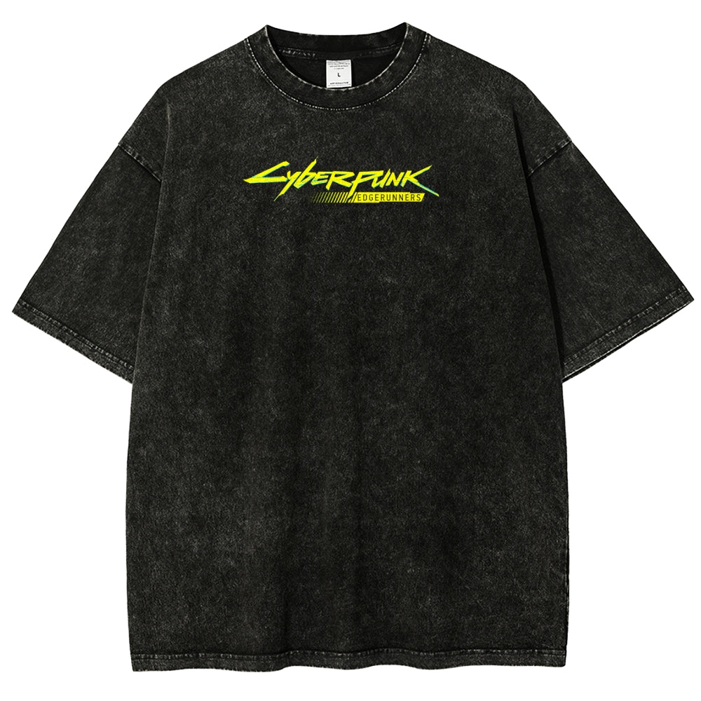 Cyberpunk Unisex Fit Washed T-Shirt 2507008512