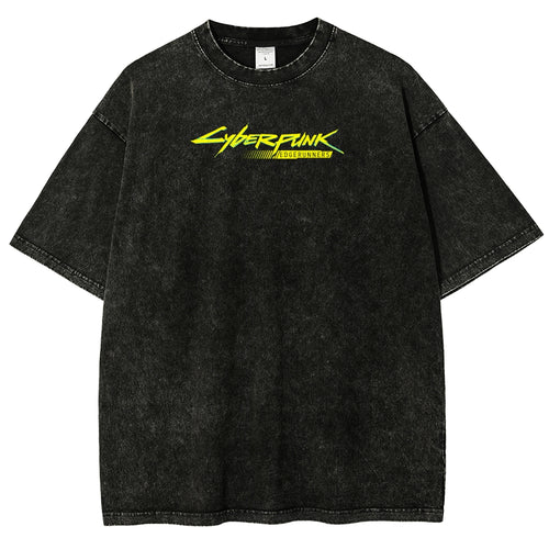 Cyberpunk Unisex Fit Washed T-Shirt 2507008512