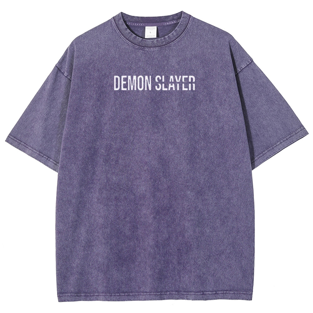 Demon Slayer Unisex Fit Washed T-Shirt 2507024148