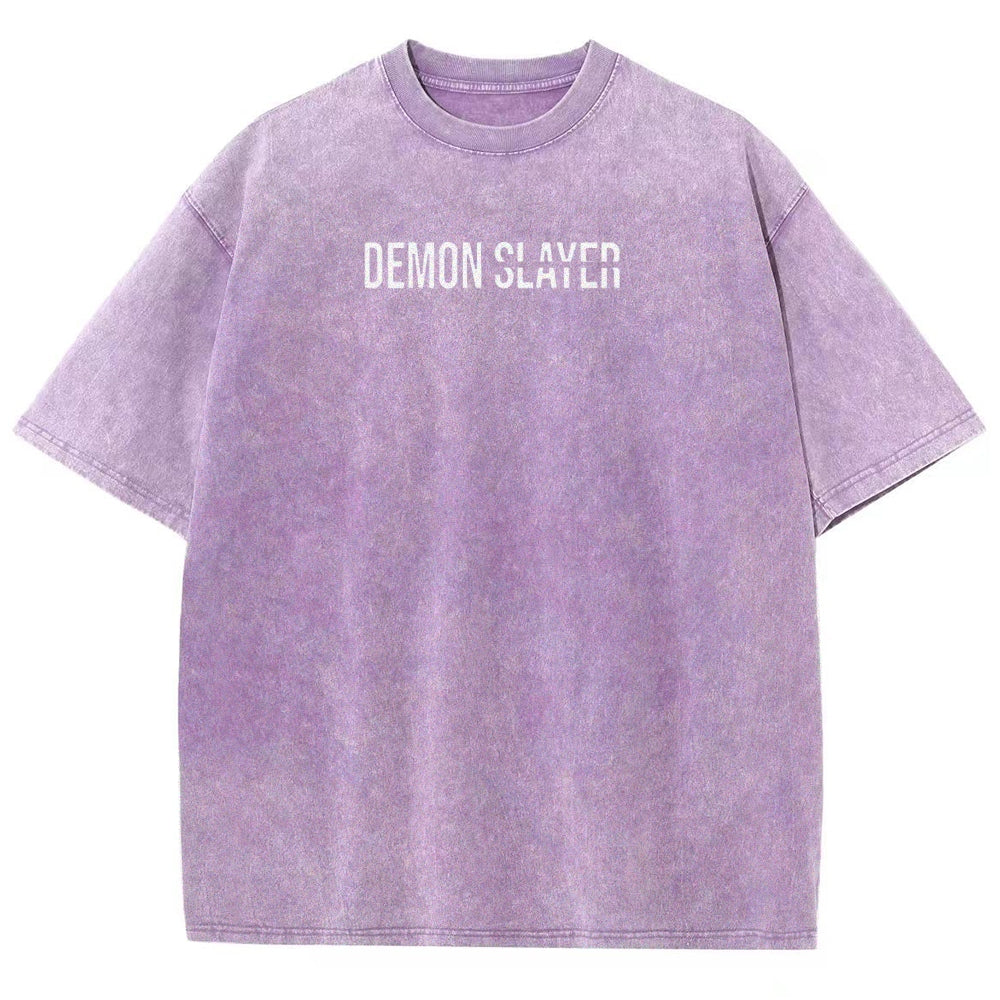 Demon Slayer Unisex Fit Washed T-Shirt 2507024154
