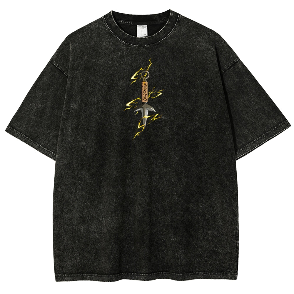 Naruto Unisex Fit Washed T-Shirt 2507030107