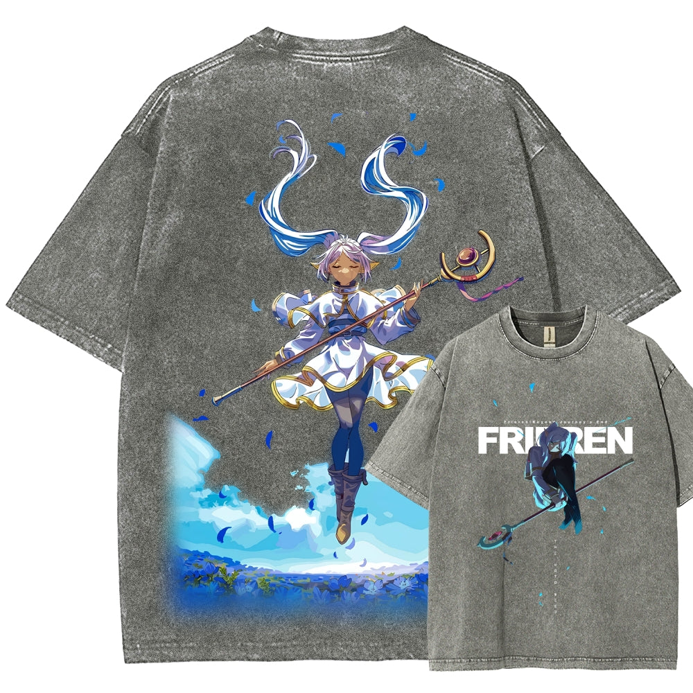 Frieren Unisex Fit Washed T-Shirt 2507030864