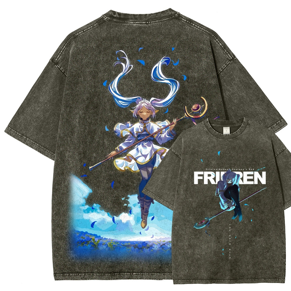 Frieren Unisex Fit Washed T-Shirt 2507030864