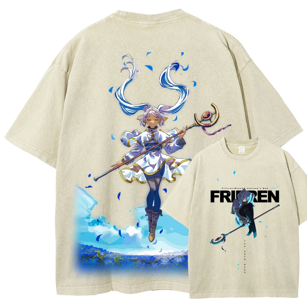 Frieren Unisex Fit Washed T-Shirt 2507030864