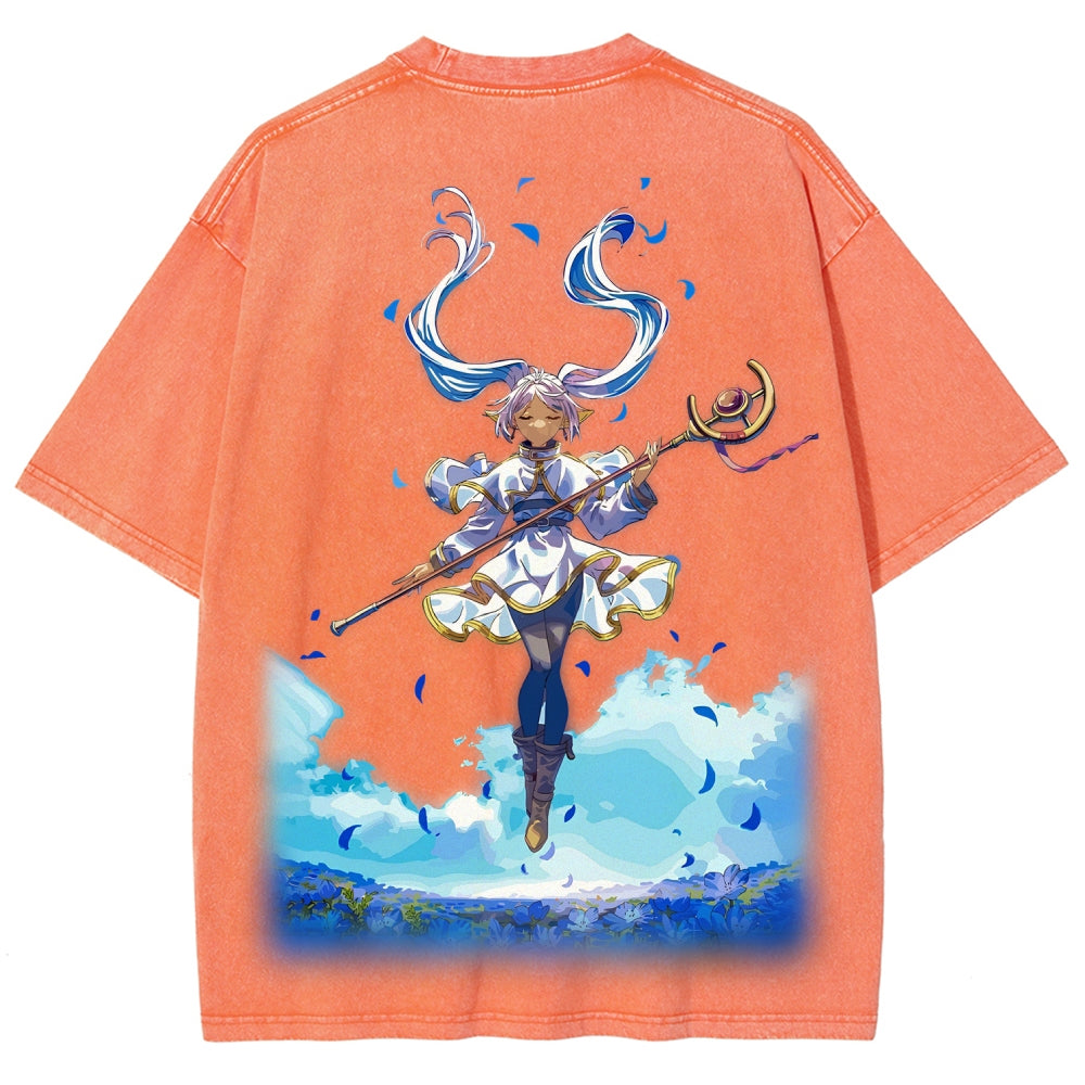 Frieren Unisex Fit Washed T-Shirt 2507030864