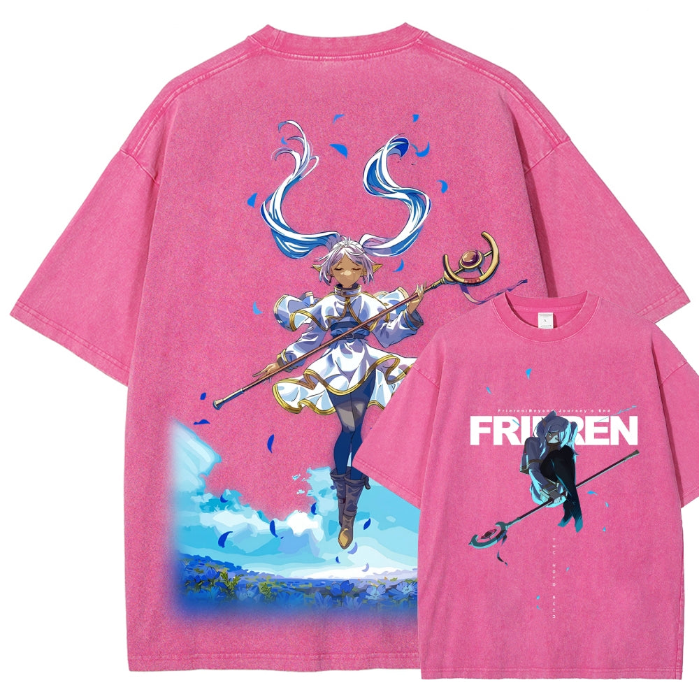 Frieren Unisex Fit Washed T-Shirt 2507030864