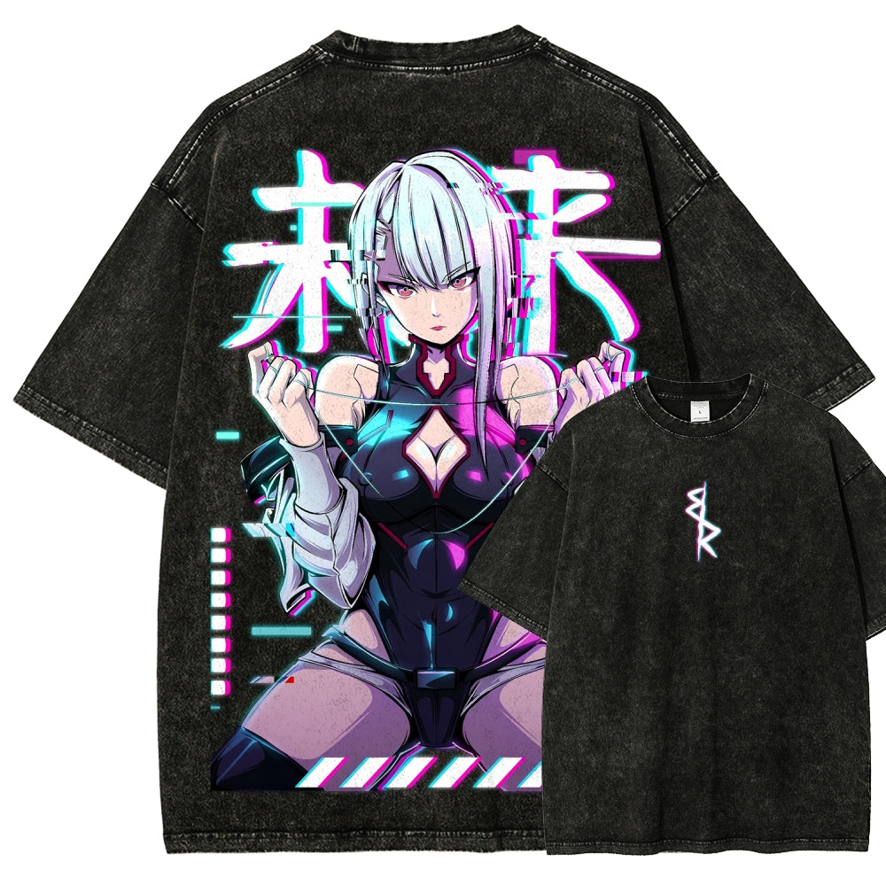 Cyberpunk Unisex Fit Washed T-Shirt 2508007290