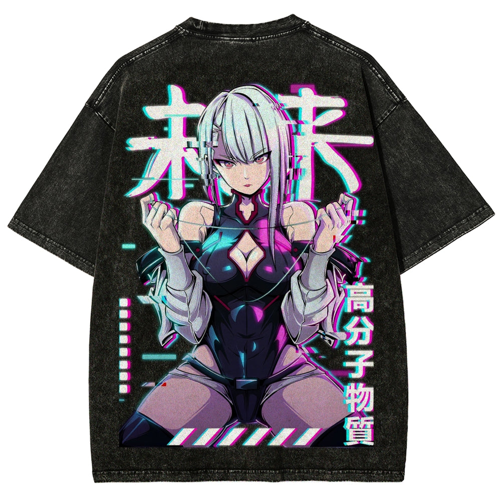 Cyberpunk Unisex Fit Washed T-Shirt 2508007290