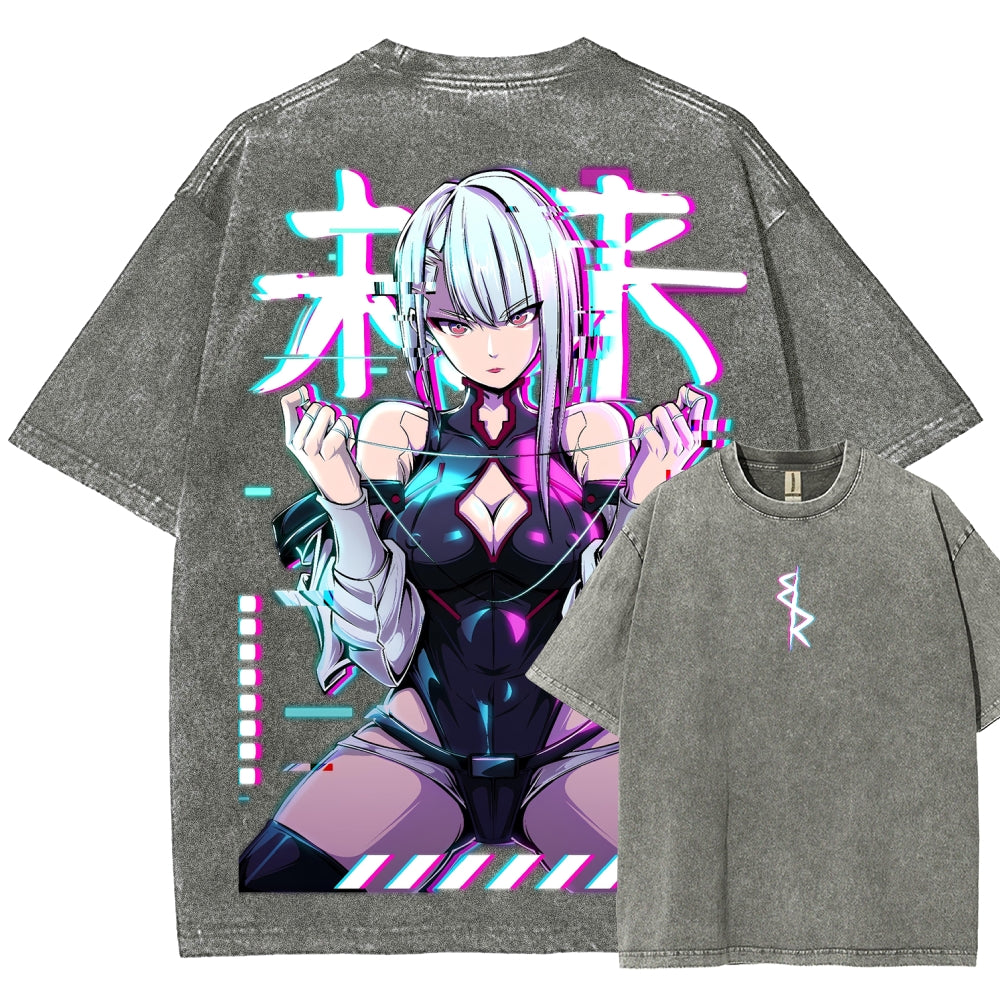 Cyberpunk Unisex Fit Washed T-Shirt 2508007290