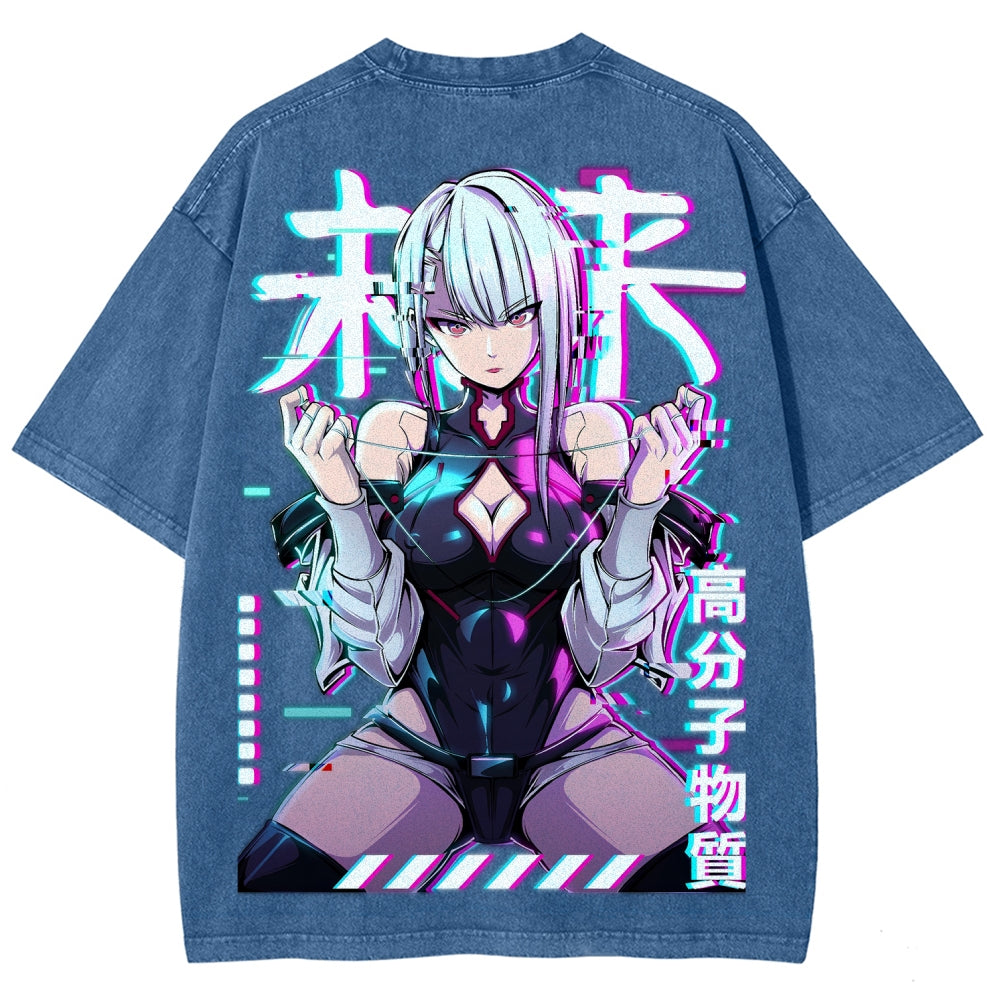 Cyberpunk Unisex Fit Washed T-Shirt 2508007290