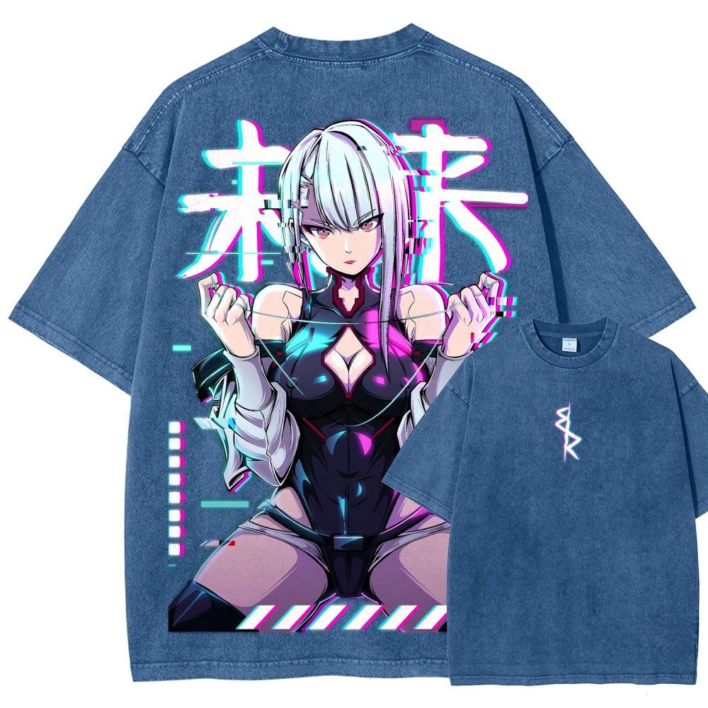 Cyberpunk Unisex Fit Washed T-Shirt 2508007290