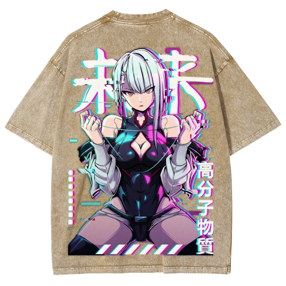 Cyberpunk Unisex Fit Washed T-Shirt 2508007290