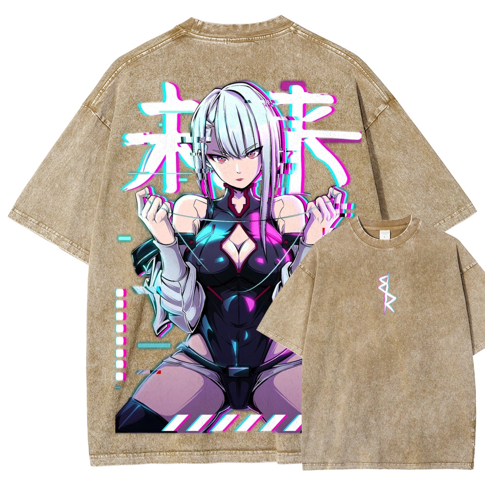 Cyberpunk Unisex Fit Washed T-Shirt 2508007290