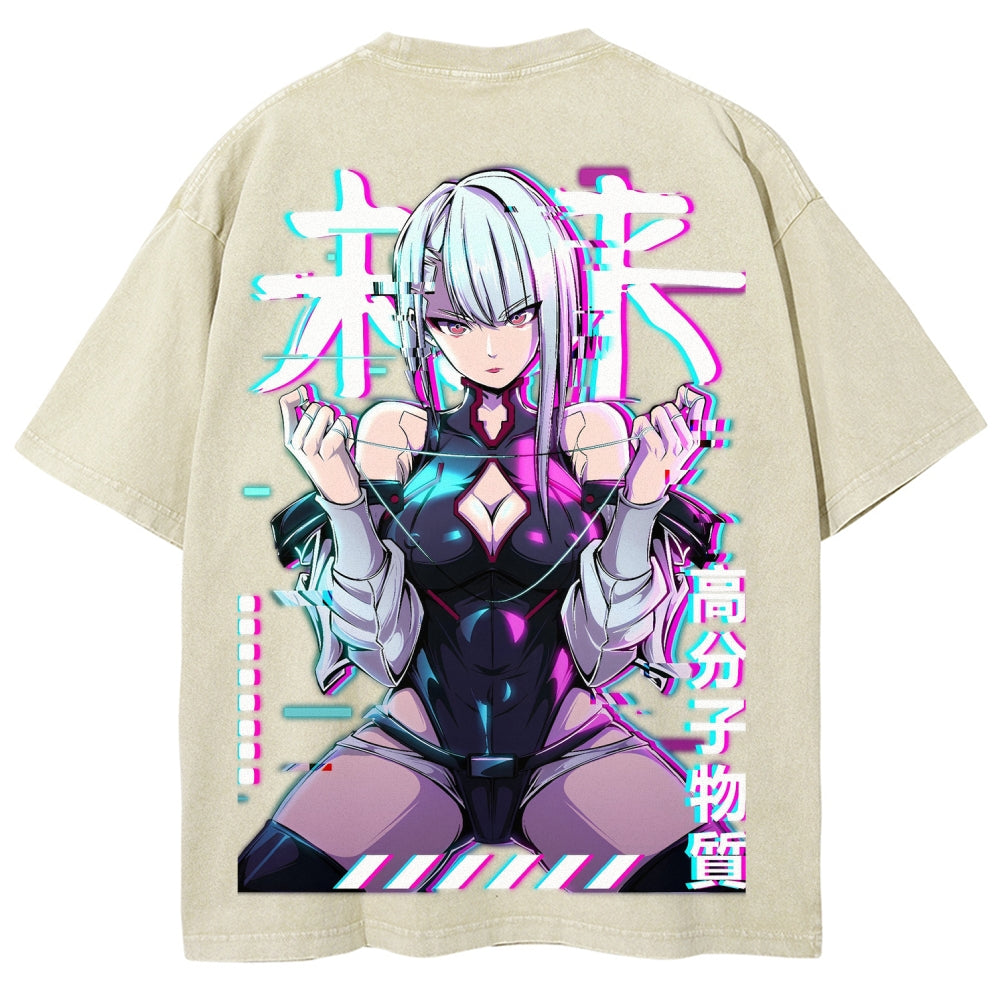 Cyberpunk Unisex Fit Washed T-Shirt 2508007290