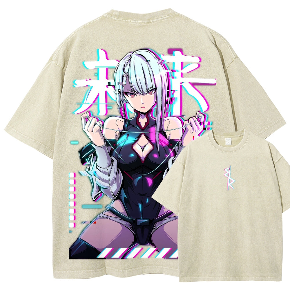 Cyberpunk Unisex Fit Washed T-Shirt 2508007290