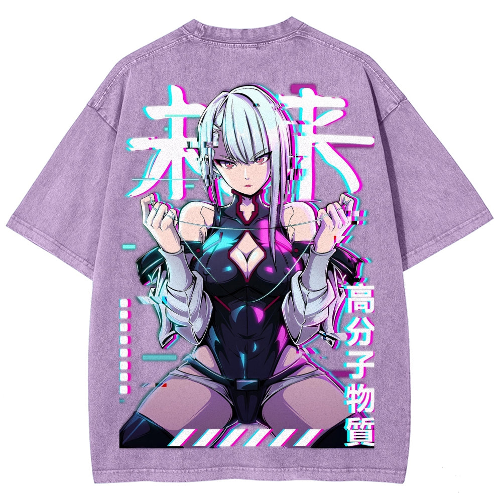 Cyberpunk Unisex Fit Washed T-Shirt 2508007290