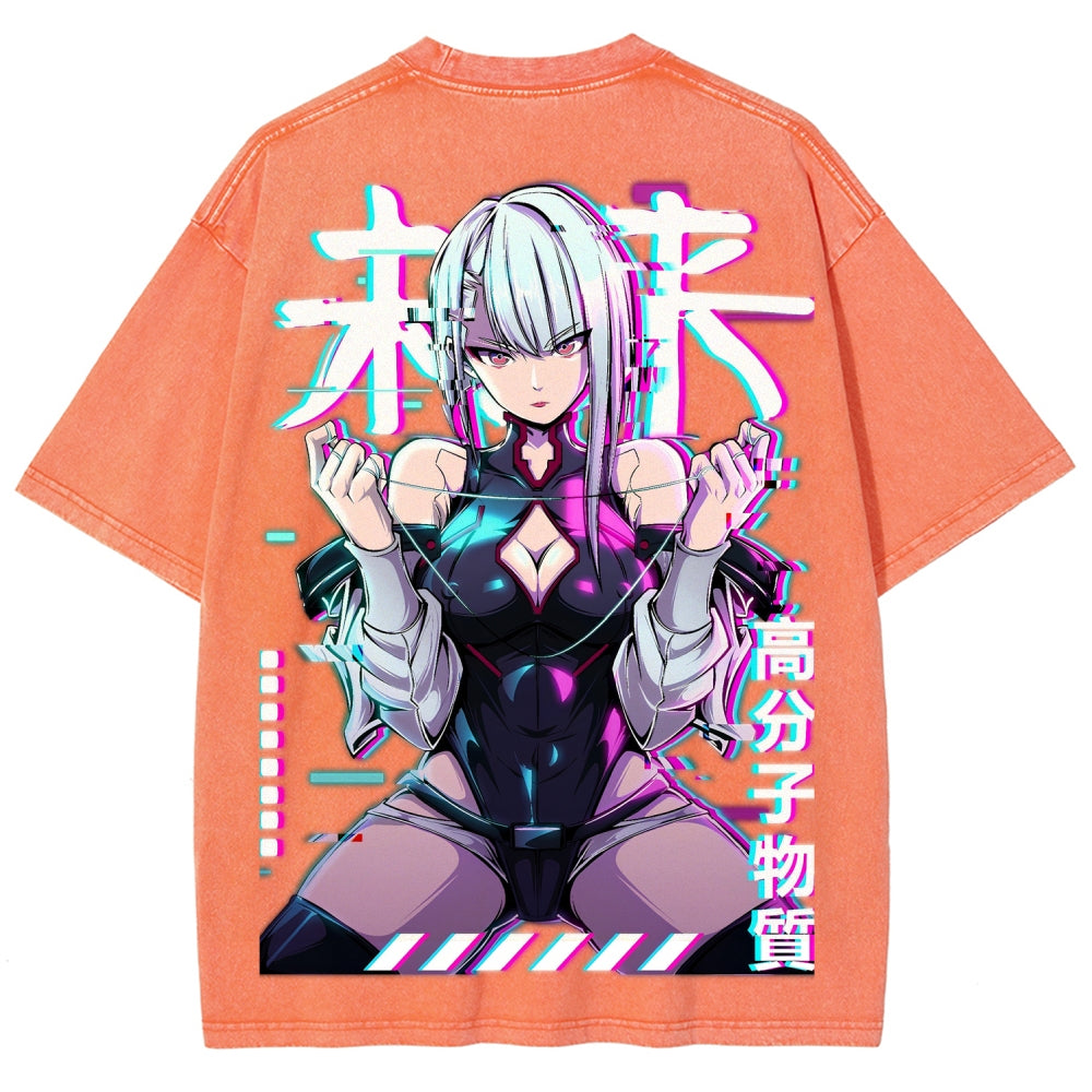 Cyberpunk Unisex Fit Washed T-Shirt 2508007290