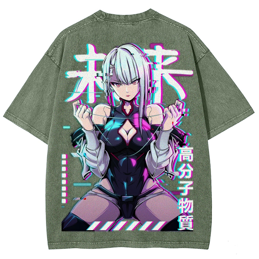 Cyberpunk Unisex Fit Washed T-Shirt 2508007290
