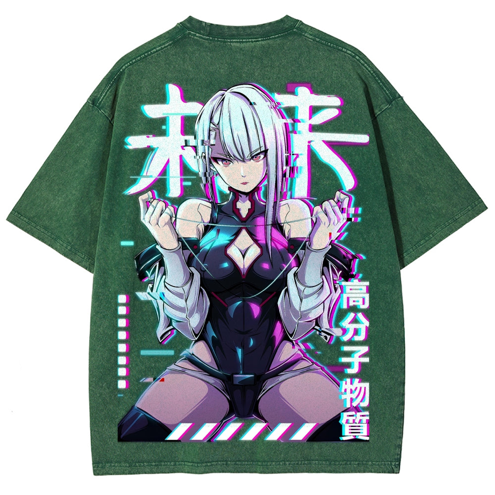 Cyberpunk Unisex Fit Washed T-Shirt 2508007290