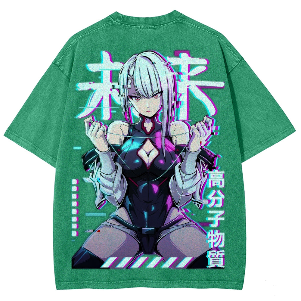 Cyberpunk Unisex Fit Washed T-Shirt 2508007290