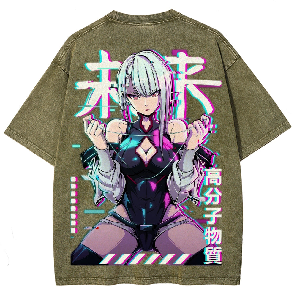 Cyberpunk Unisex Fit Washed T-Shirt 2508007290