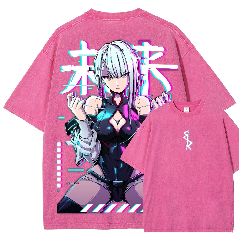 Cyberpunk Unisex Fit Washed T-Shirt 2508007290
