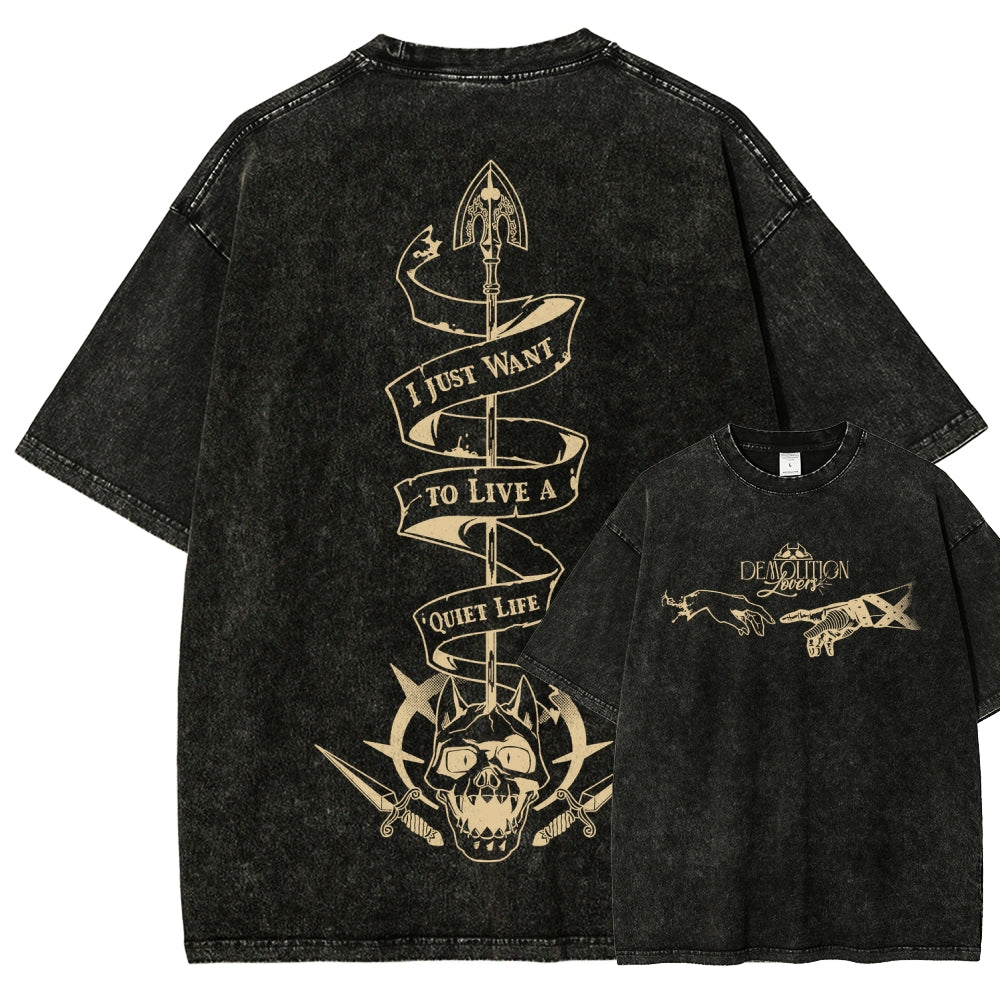 Jojo's Bizarre Adventure Unisex Fit Washed T-Shirt 2508008805