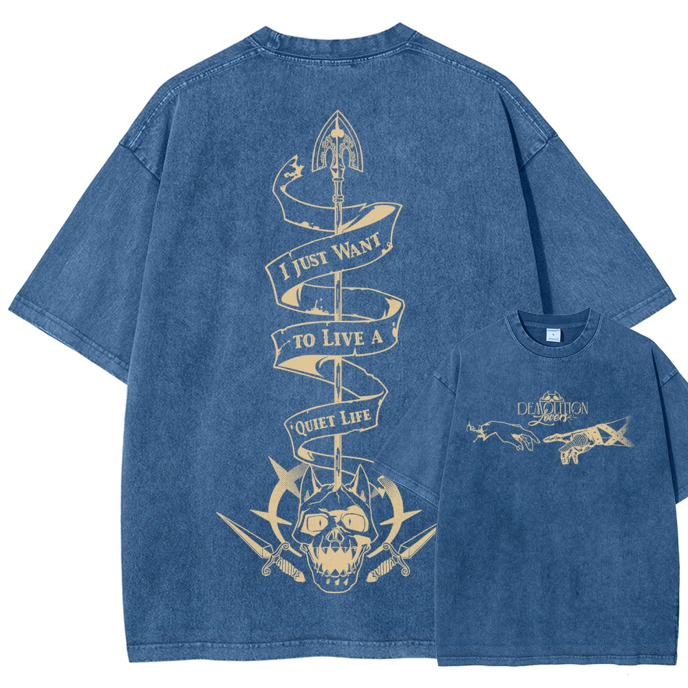 Jojo's Bizarre Adventure Unisex Fit Washed T-Shirt 2508008805