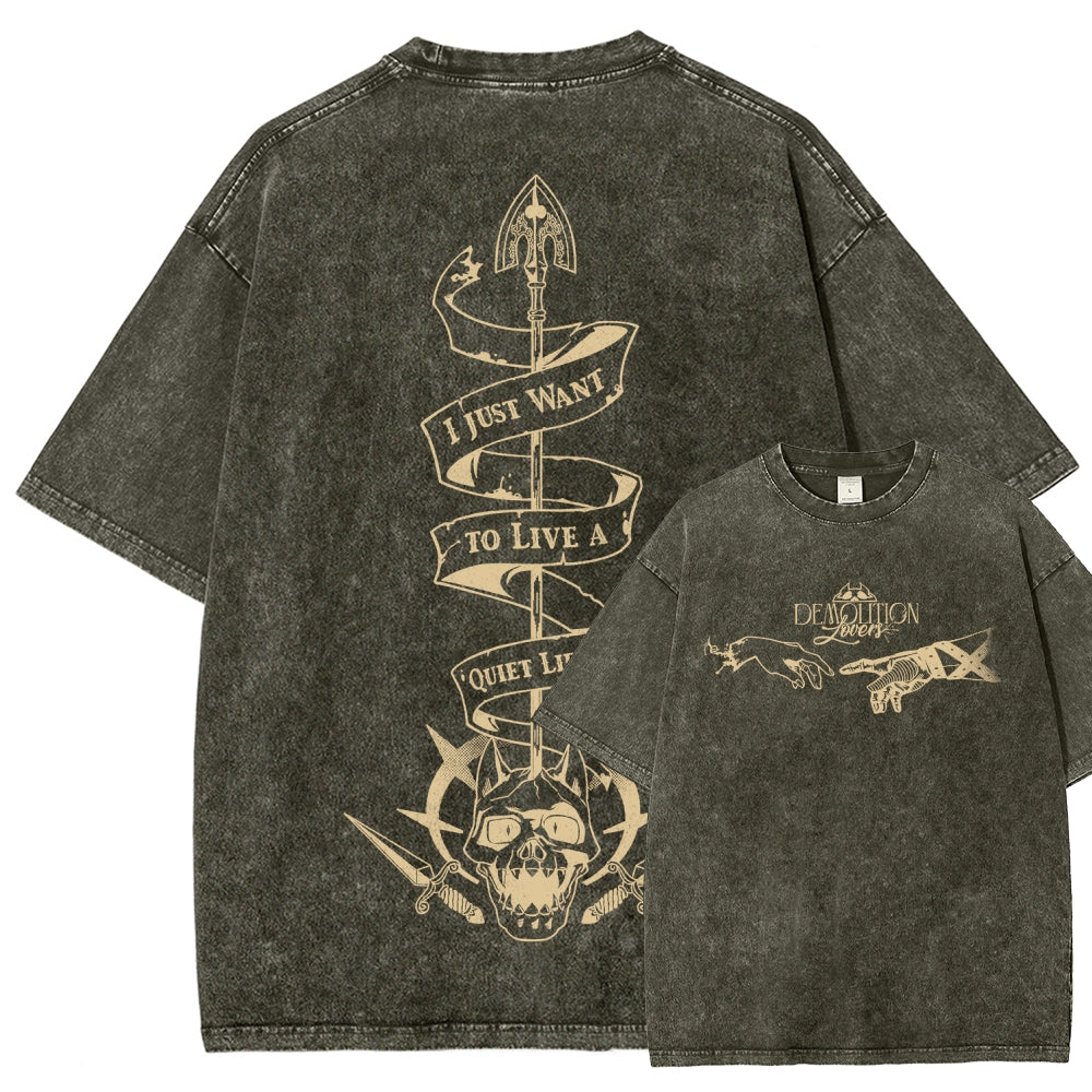 Jojo's Bizarre Adventure Unisex Fit Washed T-Shirt 2508008805