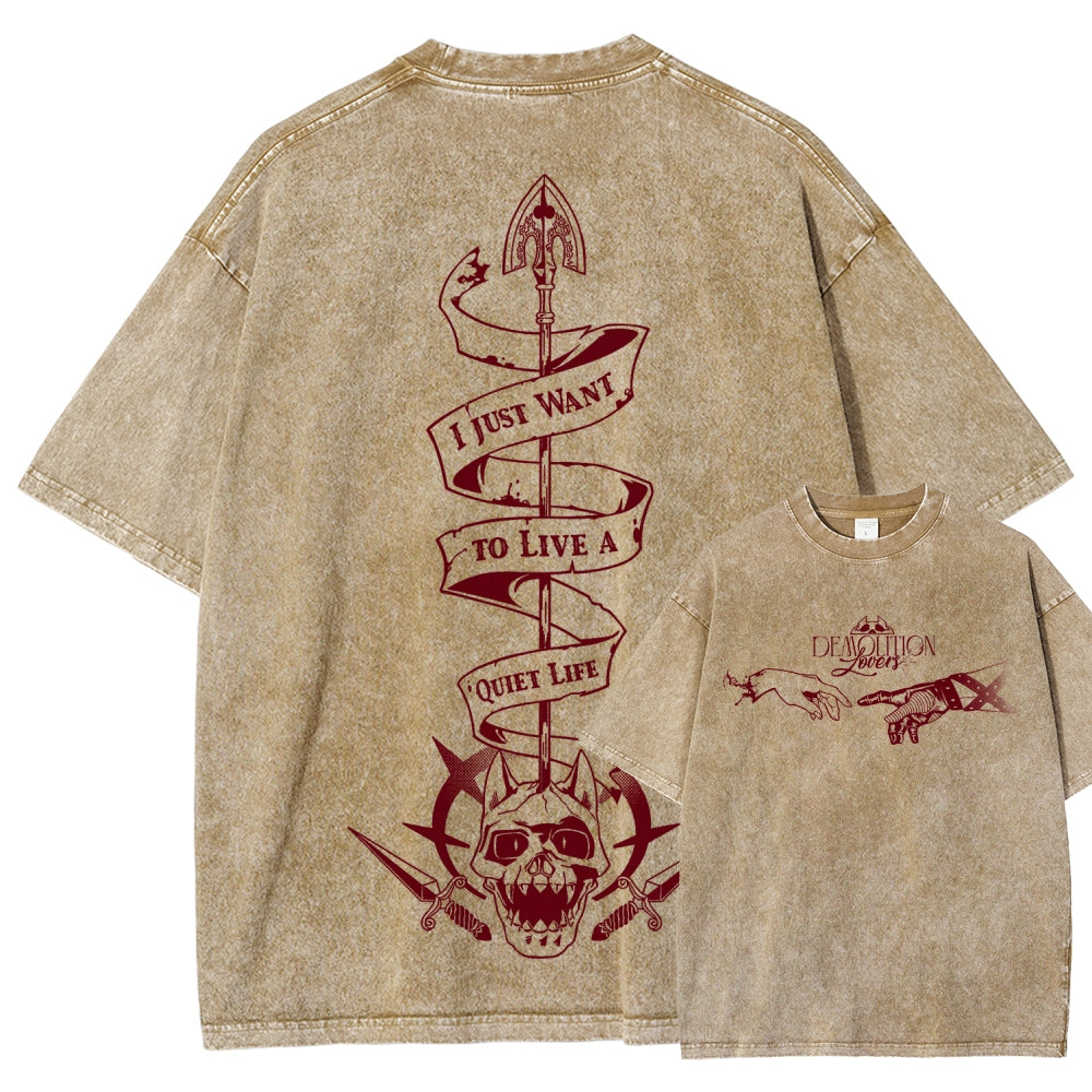 Jojo's Bizarre Adventure Unisex Fit Washed T-Shirt 2508008805