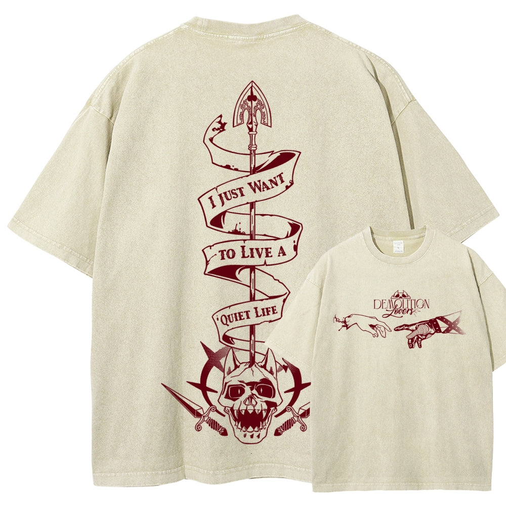 Jojo's Bizarre Adventure Unisex Fit Washed T-Shirt 2508008805