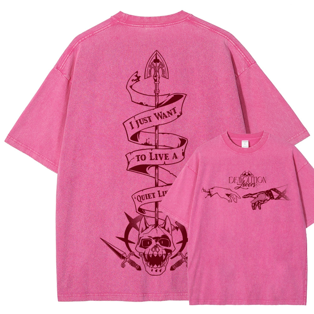 Jojo's Bizarre Adventure Unisex Fit Washed T-Shirt 2508008805