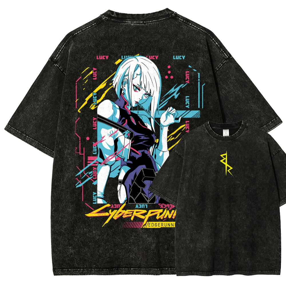 Cyberpunk Unisex Fit Washed T-Shirt 2508014576