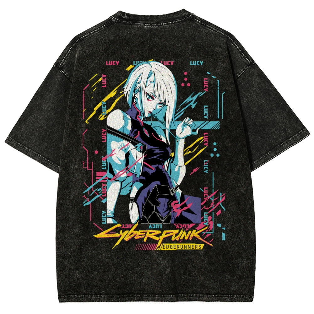 Cyberpunk Unisex Fit Washed T-Shirt 2508014576