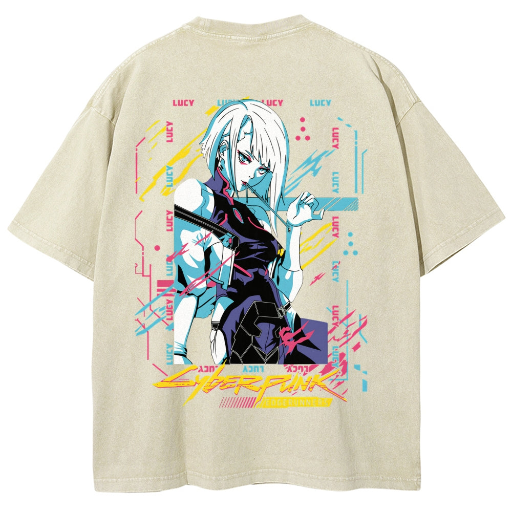 Cyberpunk Unisex Fit Washed T-Shirt 2508014576
