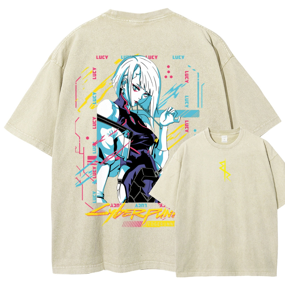 Cyberpunk Unisex Fit Washed T-Shirt 2508014576
