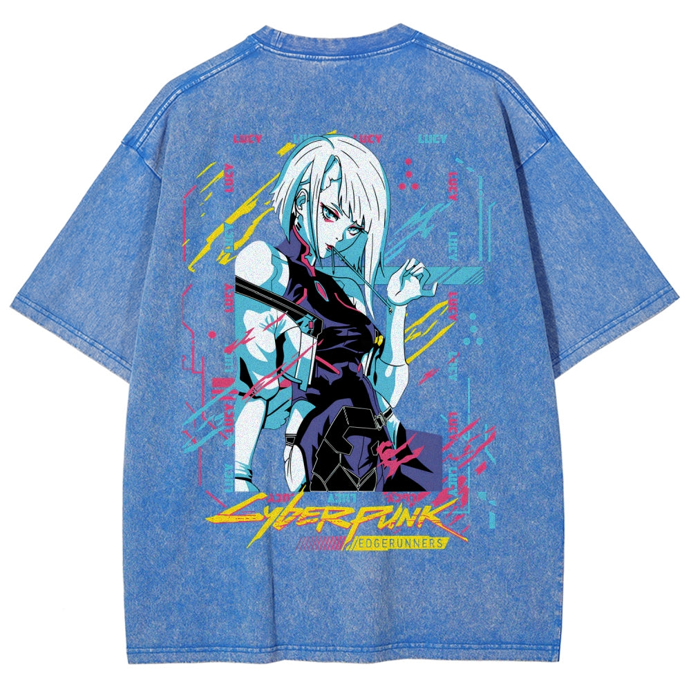 Cyberpunk Unisex Fit Washed T-Shirt 2508014576